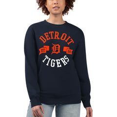 Detroit Tigers G-III 4Her by Carl Banks Women's Team Logo Fleece Pullover Sweatshirt | MLB US