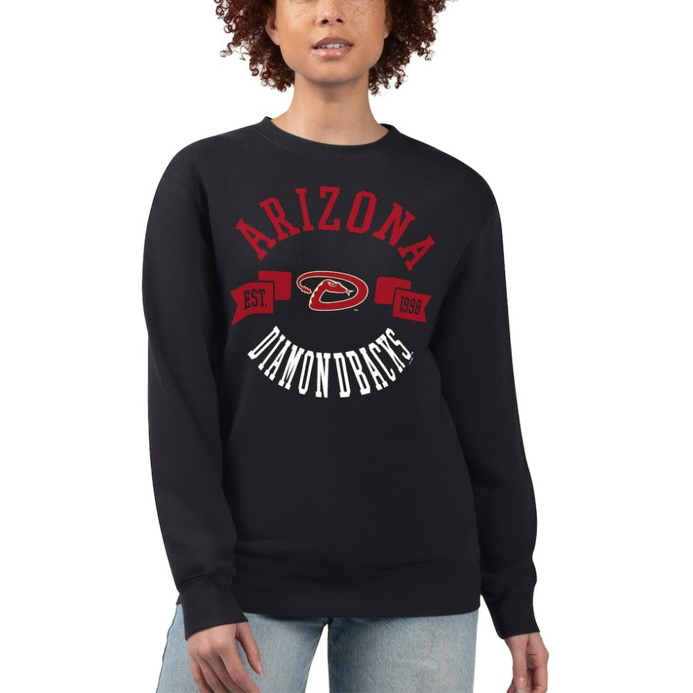 Arizona Diamondbacks G-III 4Her by Carl Banks Women's Team Logo Fleece Pullover Sweatshirt | MLB New