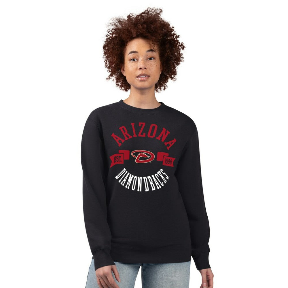 Arizona Diamondbacks G-III 4Her by Carl Banks Women's Team Logo Fleece Pullover Sweatshirt | MLB New