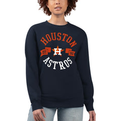 Houston Astros G-III 4Her by Carl Banks Women's Team Logo Fleece Pullover Sweatshirt | MLB US