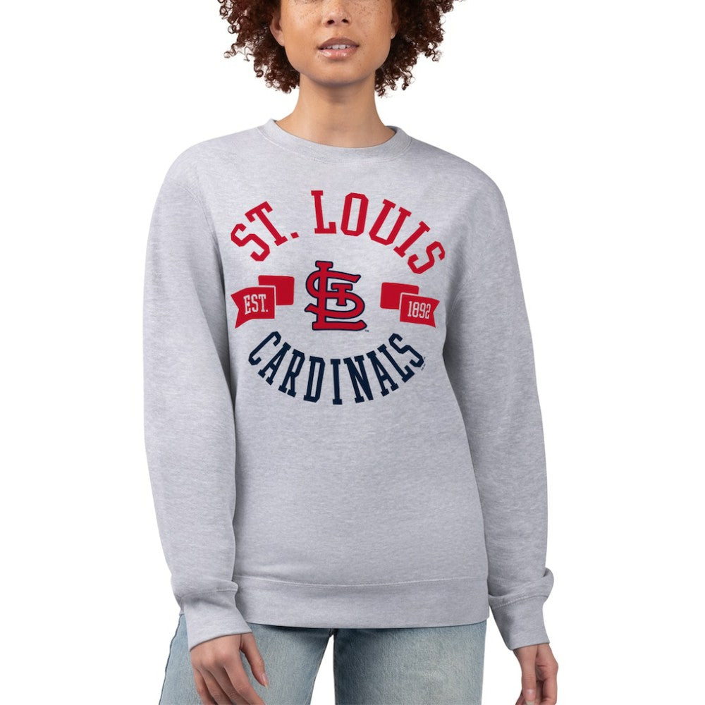 St. Louis Cardinals G-III 4Her by Carl Banks Women's Team Logo Fleece Pullover Sweatshirt | MLB Discount