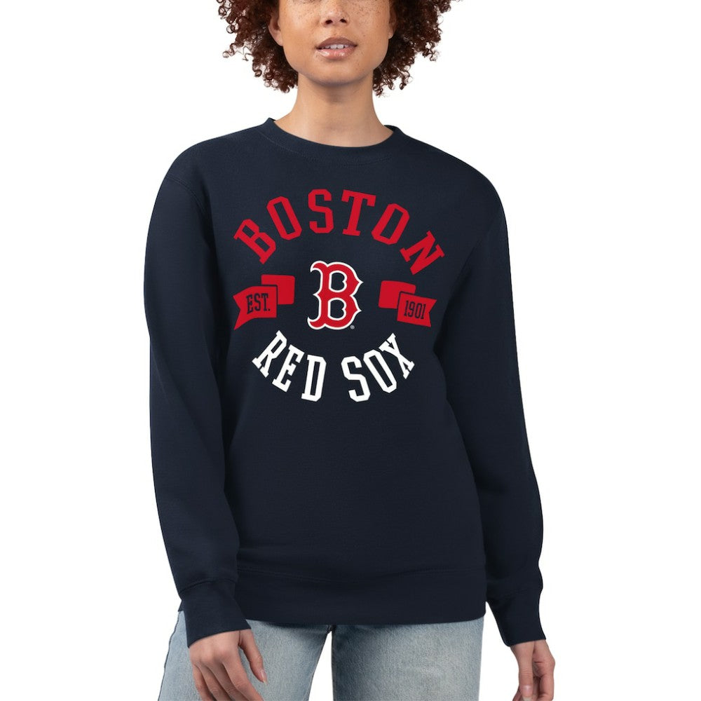 Boston Red Sox G-III 4Her by Carl Banks Women's Team Logo Fleece Pullover Sweatshirt | MLB On Sale