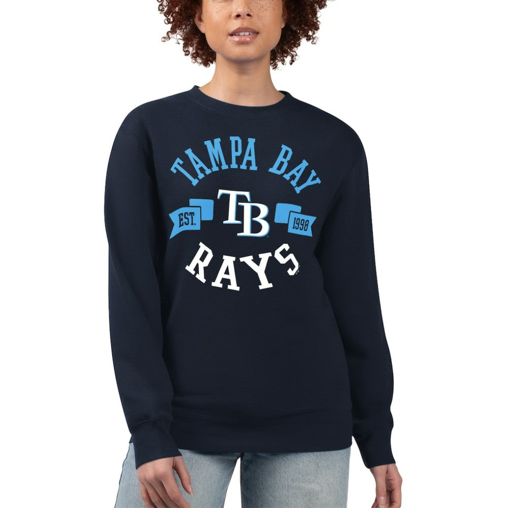 Tampa Bay Rays G-III 4Her by Carl Banks Women's Team Logo Fleece Pullover Sweatshirt | MLB For sale