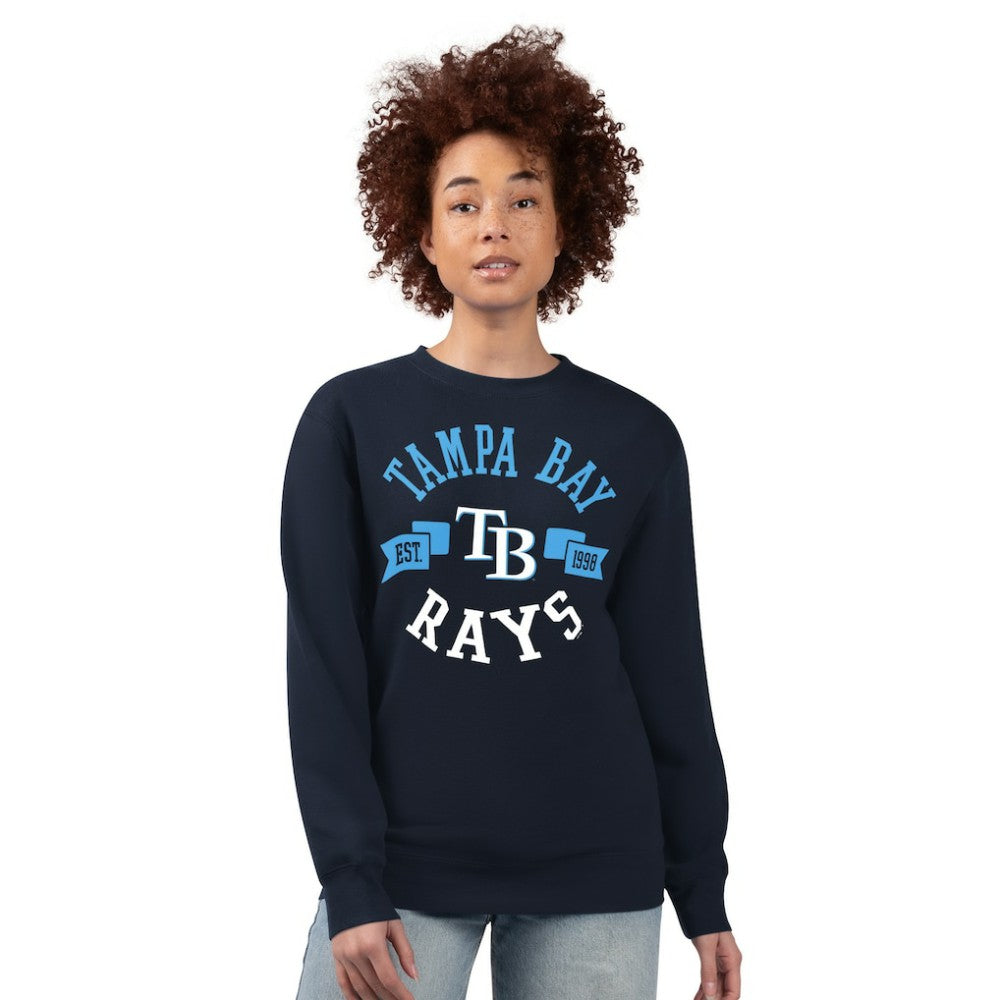 Tampa Bay Rays G-III 4Her by Carl Banks Women's Team Logo Fleece Pullover Sweatshirt | MLB For sale