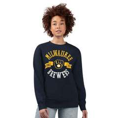 Milwaukee Brewers G-III 4Her by Carl Banks Women's Team Logo Fleece Pullover Sweatshirt | MLB Shop