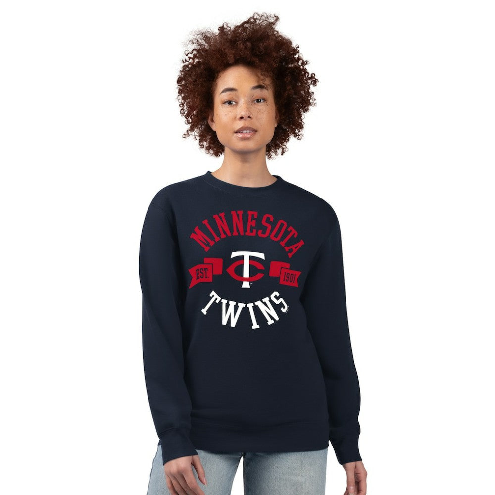 Minnesota Twins G-III 4Her by Carl Banks Women's Team Logo Fleece Pullover Sweatshirt | MLB On Sale