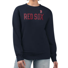 Boston Red Sox G-III 4Her by Carl Banks Women's Dot Print Team Logo Fleece Pullover Sweatshirt | MLB For sale