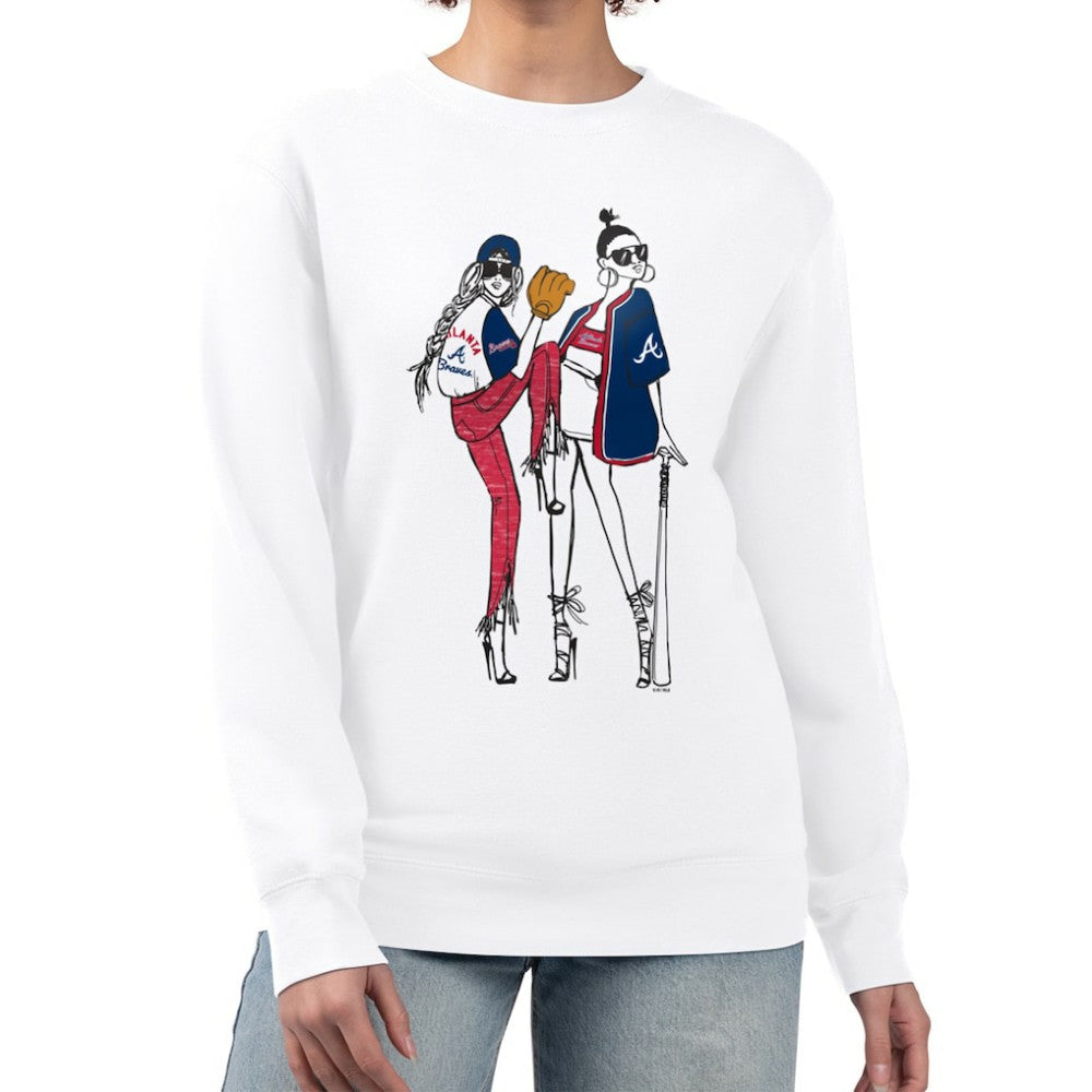 Atlanta Braves G-III 4Her by Carl Banks Women's Baseball Girls Fleece Pullover Sweatshirt | MLB Online