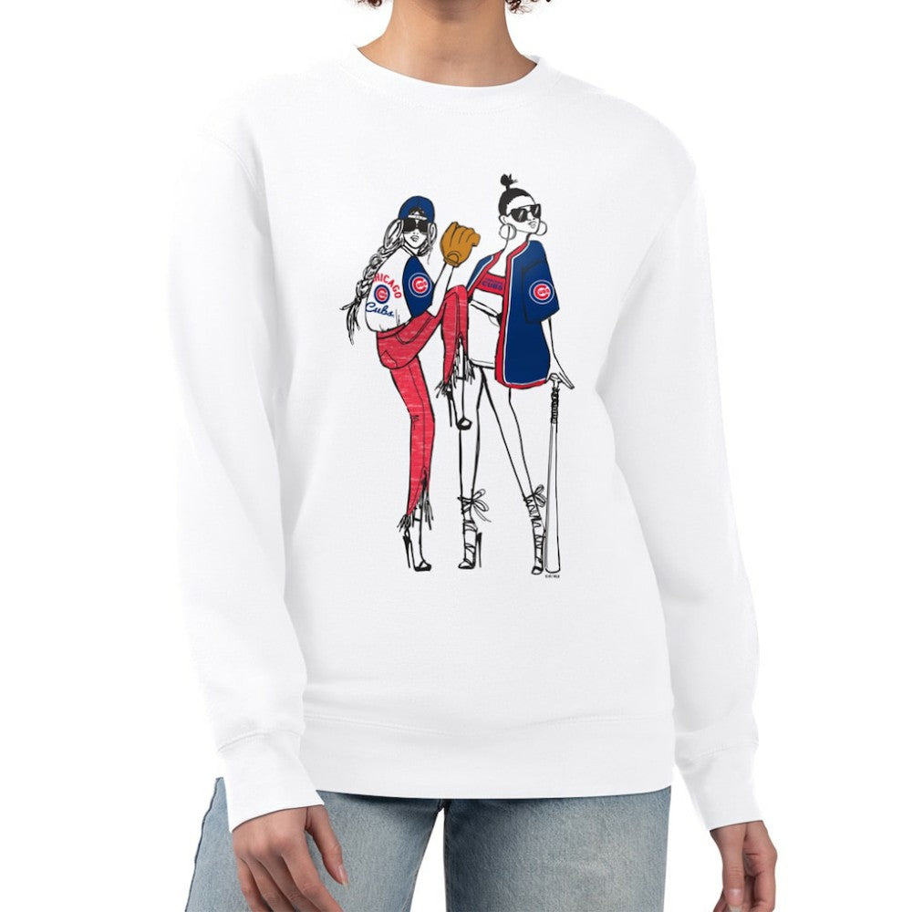Chicago Cubs G-III 4Her by Carl Banks Women's Baseball Girls Fleece Pullover Sweatshirt | MLB On Sale