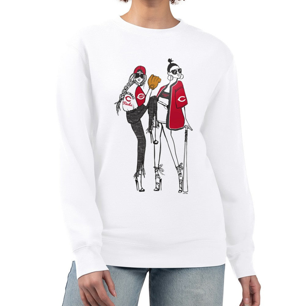 Cincinnati Reds G-III 4Her by Carl Banks Women's Baseball Girls Fleece Pullover Sweatshirt | MLB Online