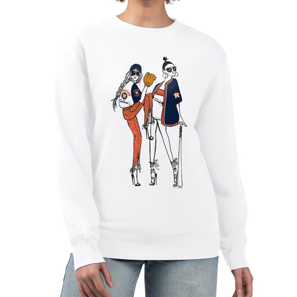 Houston Astros G-III 4Her by Carl Banks Women's Baseball Girls Fleece Pullover Sweatshirt | MLB Shop