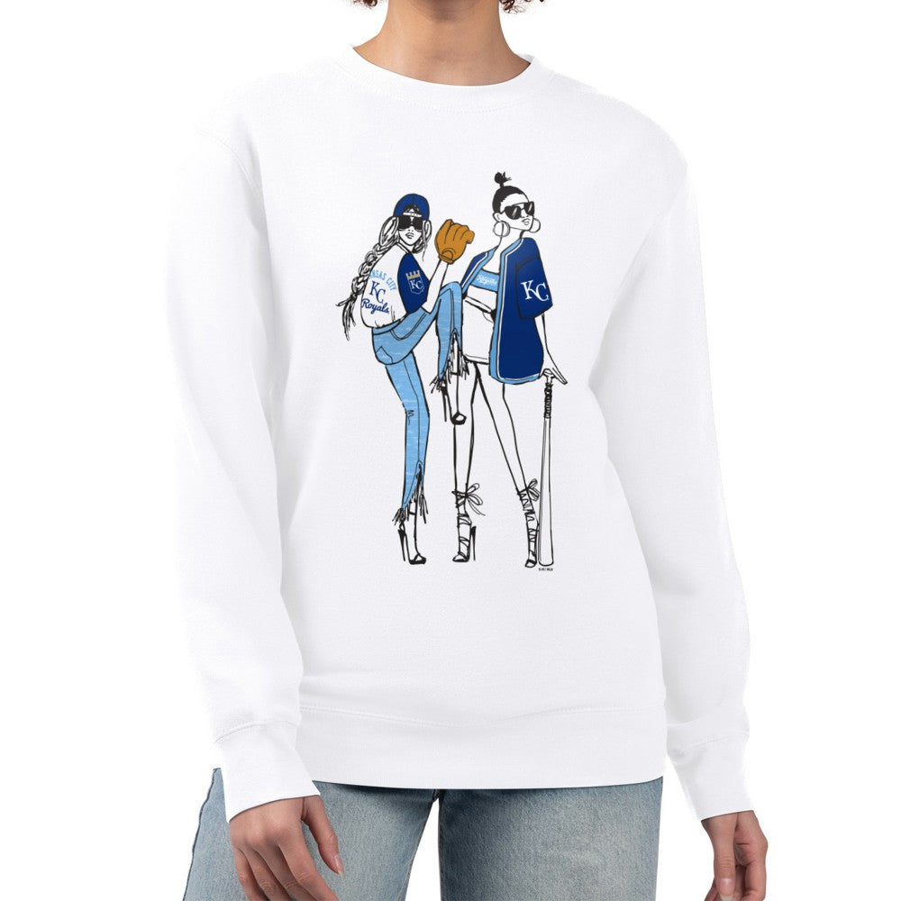 Kansas City Royals G-III 4Her by Carl Banks Women's Baseball Girls Fleece Pullover Sweatshirt | MLB For sale