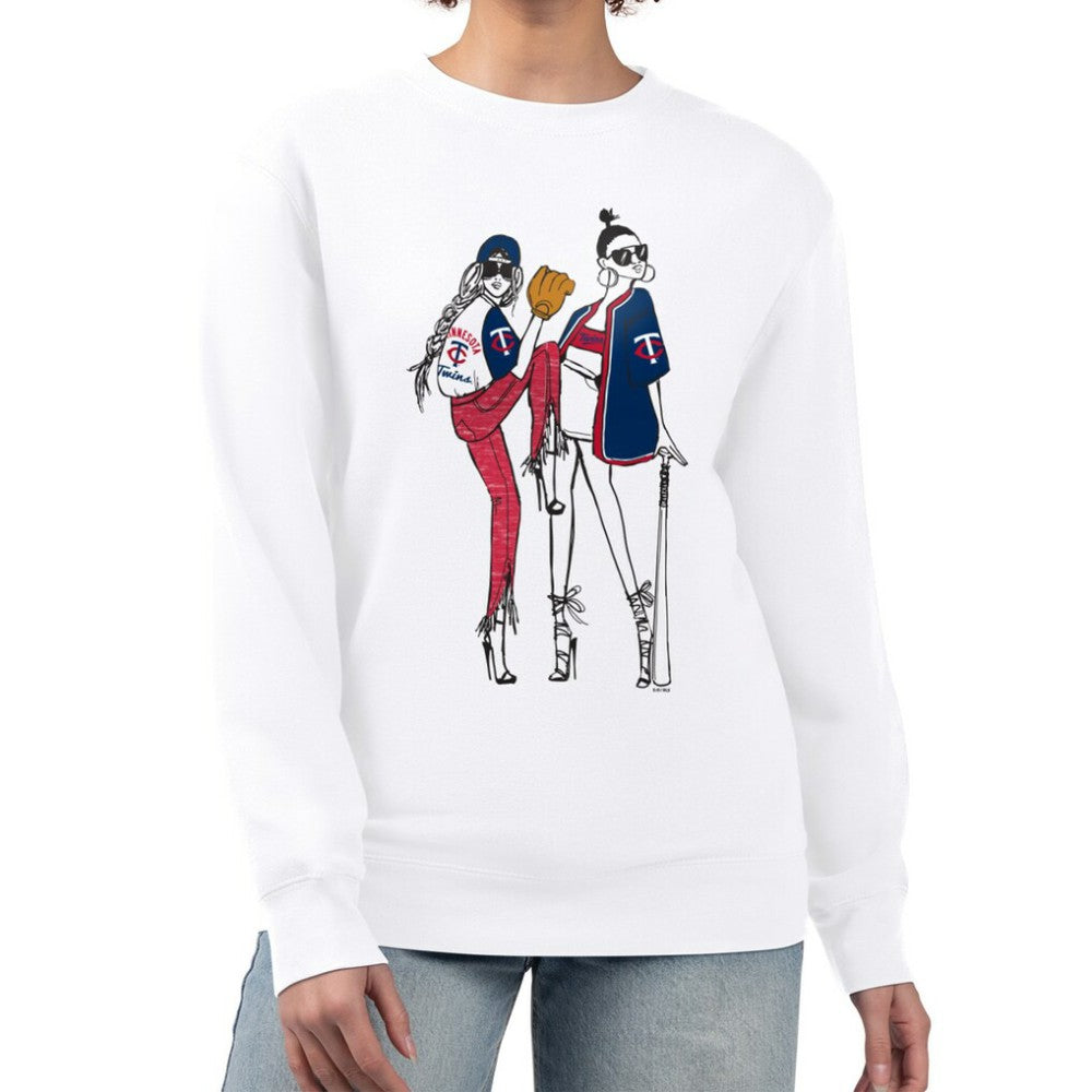 Minnesota Twins G-III 4Her by Carl Banks Women's Baseball Girls Fleece Pullover Sweatshirt | MLB For sale