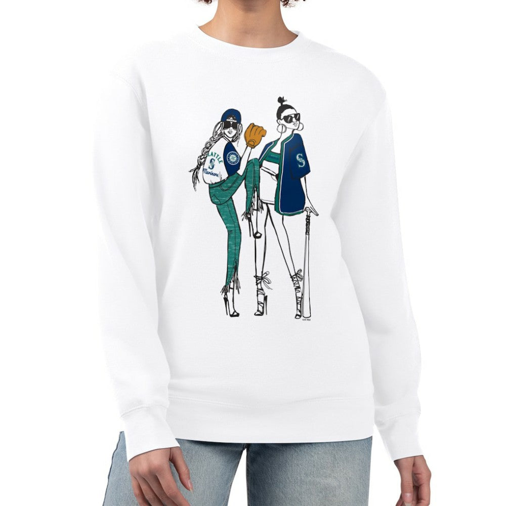 Seattle Mariners G-III 4Her by Carl Banks Women's Baseball Girls Fleece Pullover Sweatshirt | MLB Online