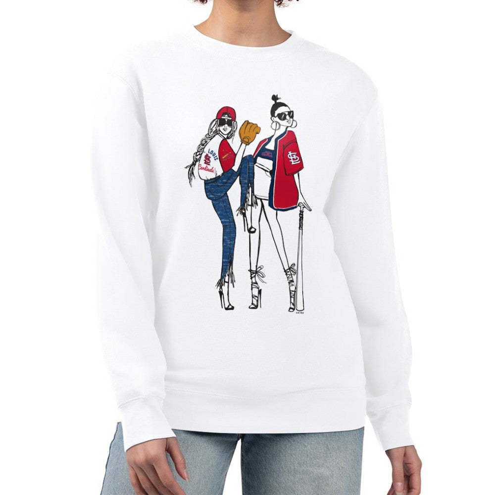 St. Louis Cardinals G-III 4Her by Carl Banks Women's Baseball Girls Fleece Pullover Sweatshirt | MLB Discount
