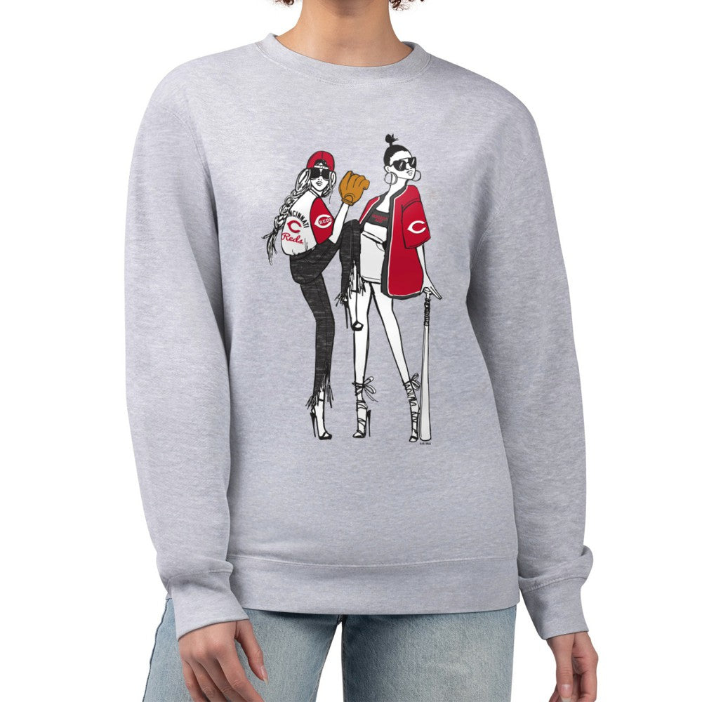 Cincinnati Reds G-III 4Her by Carl Banks Women's Baseball Girls Fleece Pullover Sweatshirt | MLB Discount