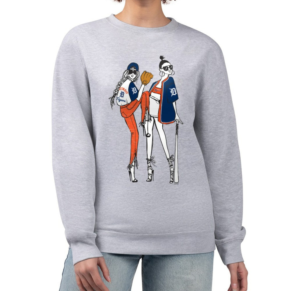 Detroit Tigers G-III 4Her by Carl Banks Women's Baseball Girls Fleece Pullover Sweatshirt | MLB Discount