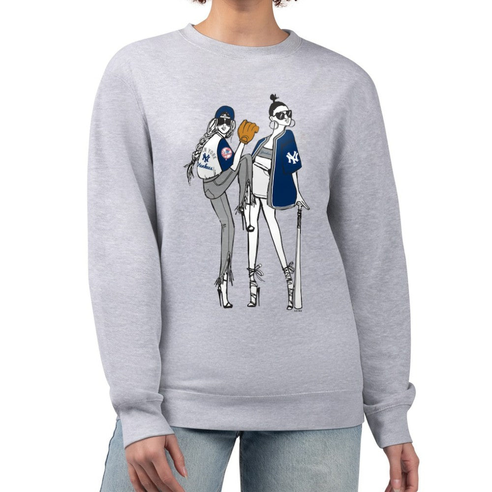 New York Yankees G-III 4Her by Carl Banks Women's Baseball Girls Fleece Pullover Sweatshirt | MLB Discount