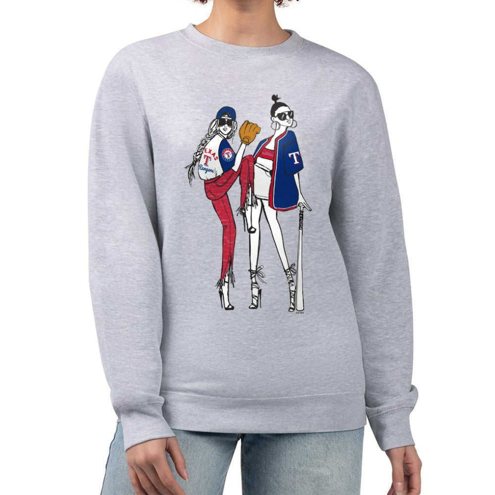 Texas Rangers G-III 4Her by Carl Banks Women's Baseball Girls Fleece Pullover Sweatshirt | MLB Shop
