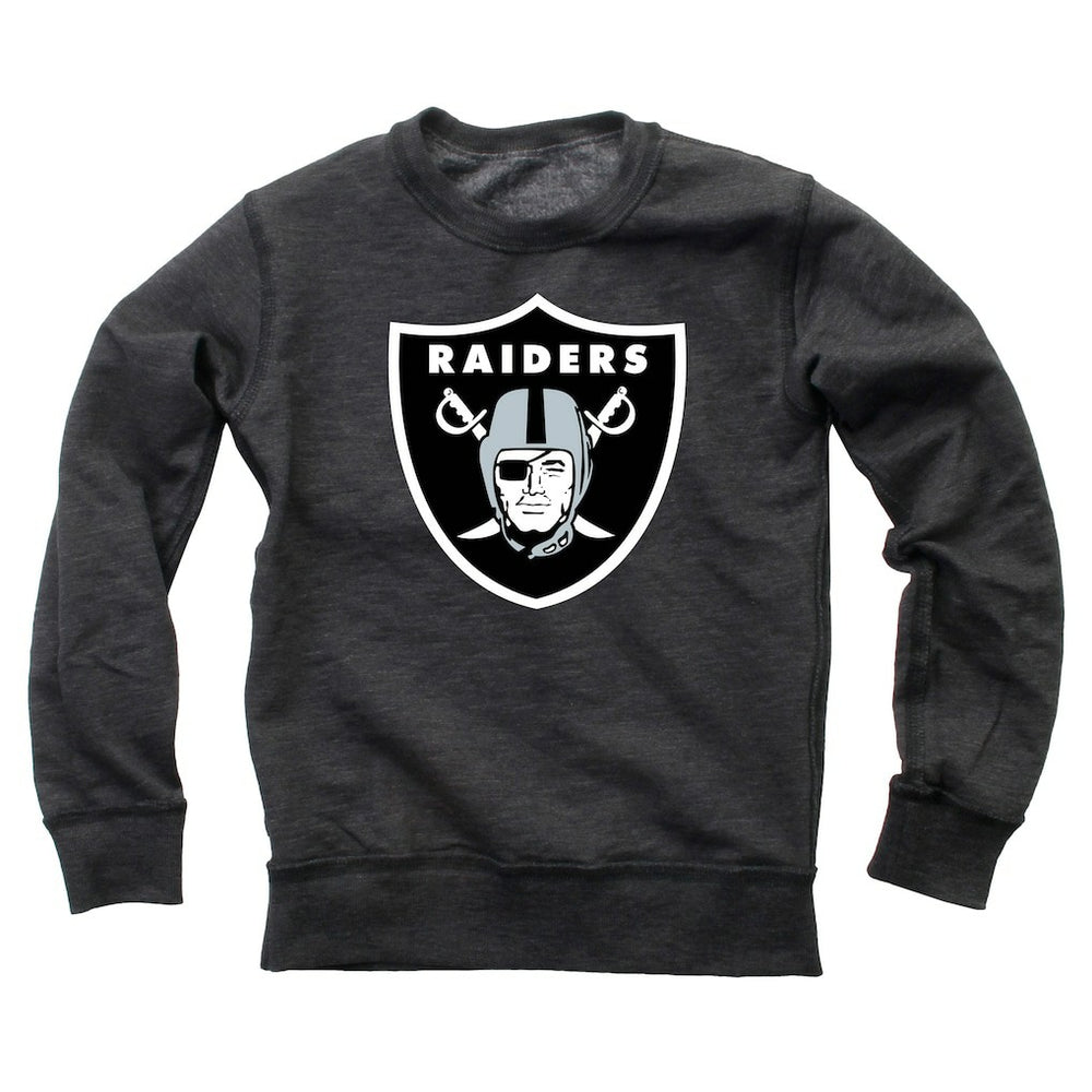 Las Vegas Raiders  Wes & Willy Youth Reversible Fleece Pullover Sweatshirt