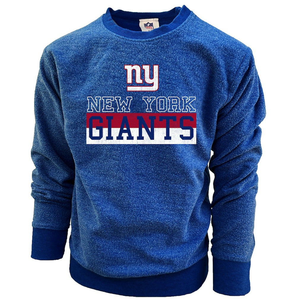 New York Giants  Wes & Willy Youth Reversible Fleece Pullover Sweatshirt