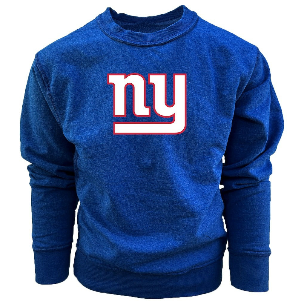 New York Giants  Wes & Willy Youth Reversible Fleece Pullover Sweatshirt
