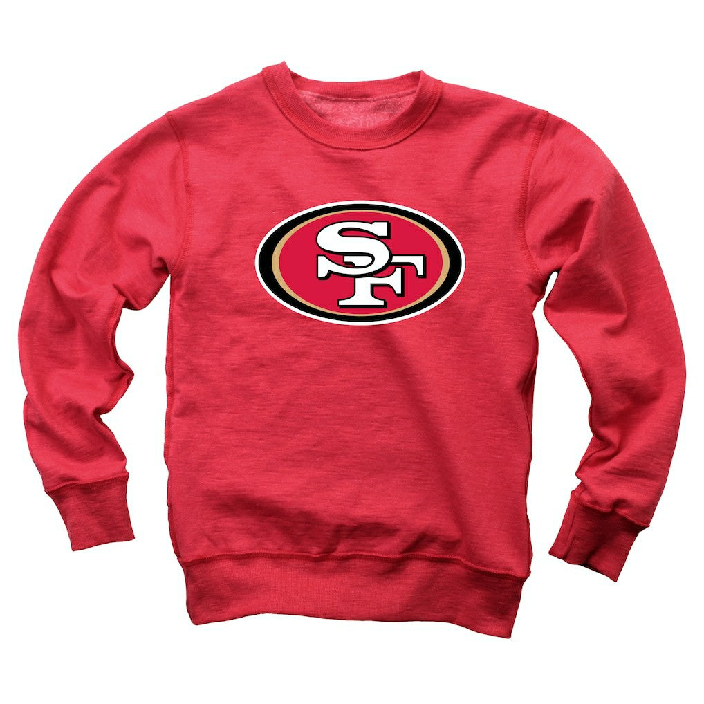 San Francisco 49ers  Wes & Willy Youth Reversible Fleece Pullover Sweatshirt