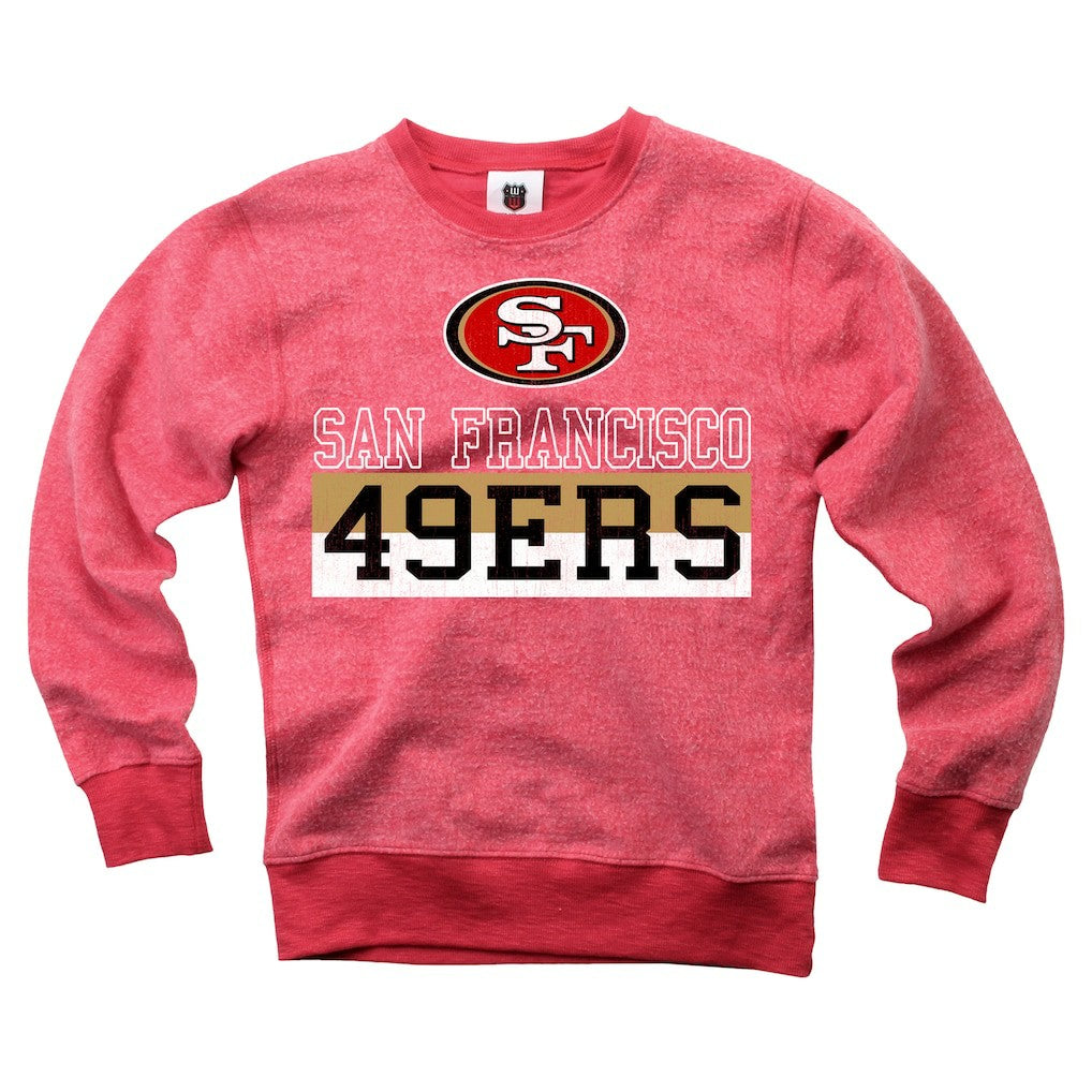 San Francisco 49ers  Wes & Willy Youth Reversible Fleece Pullover Sweatshirt