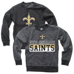 New Orleans Saints  Wes & Willy Youth Reversible Fleece Pullover Sweatshirt