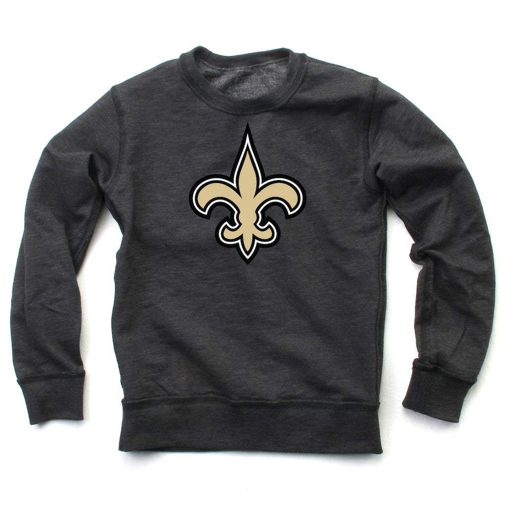 New Orleans Saints  Wes & Willy Youth Reversible Fleece Pullover Sweatshirt