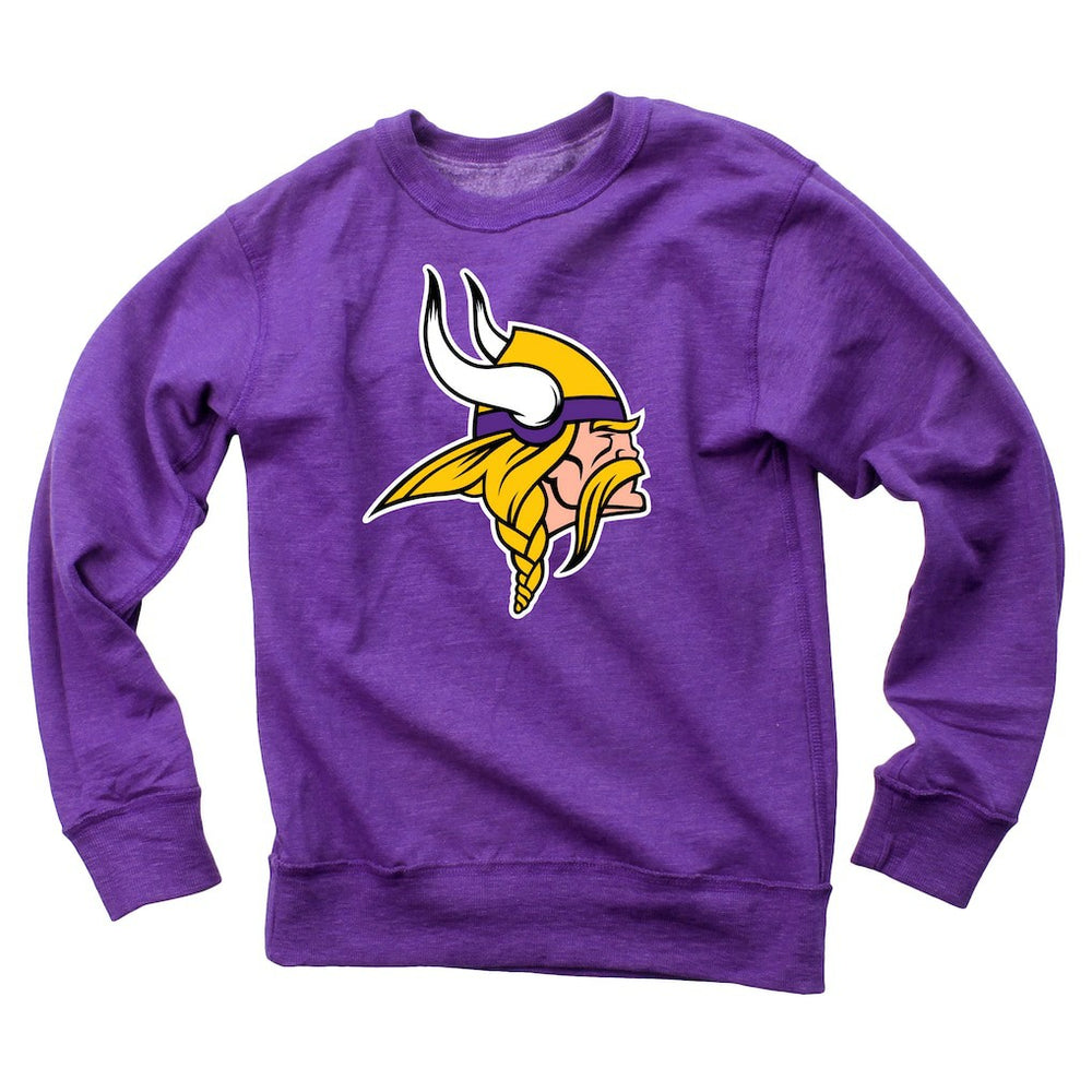 Minnesota Vikings  Wes & Willy Youth Reversible Fleece Pullover Sweatshirt