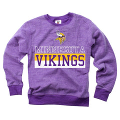 Minnesota Vikings  Wes & Willy Youth Reversible Fleece Pullover Sweatshirt