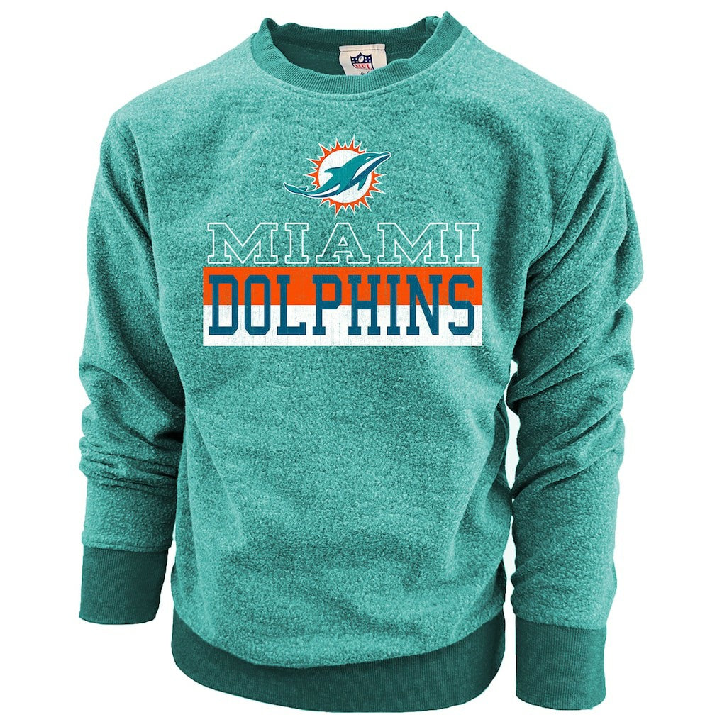 Miami Dolphins  Wes & Willy Youth Reversible Fleece Pullover Sweatshirt