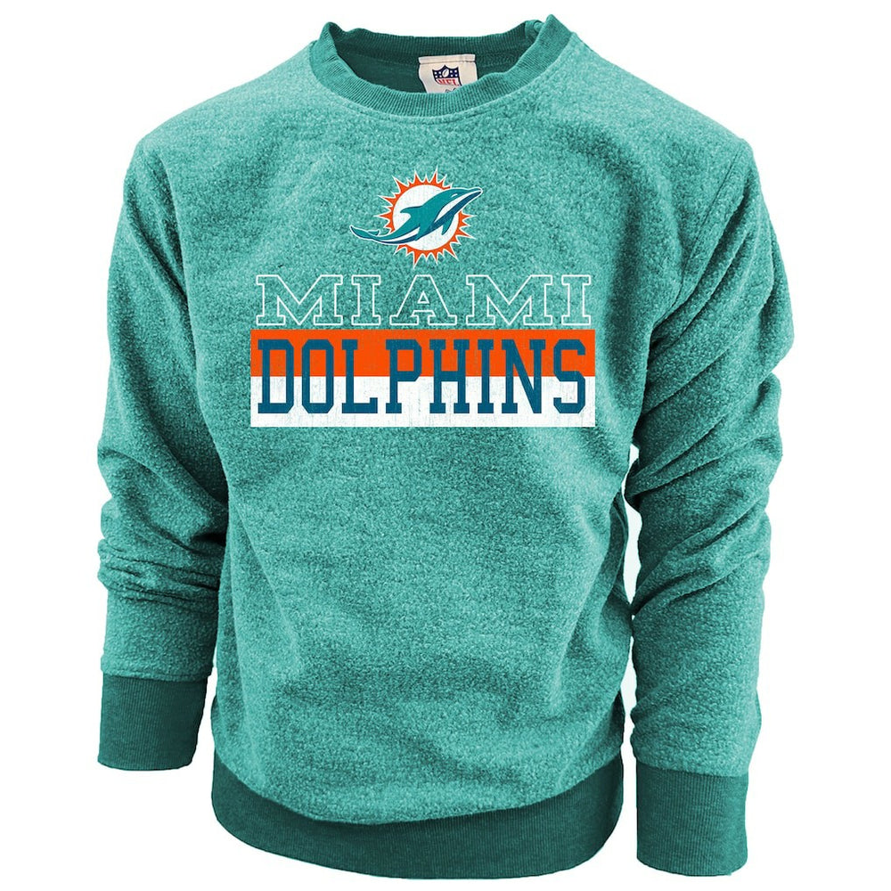 Miami Dolphins  Wes & Willy Youth Reversible Fleece Pullover Sweatshirt