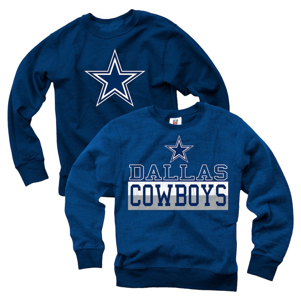 Dallas Cowboys  Wes & Willy Youth Reversible Fleece Pullover Sweatshirt