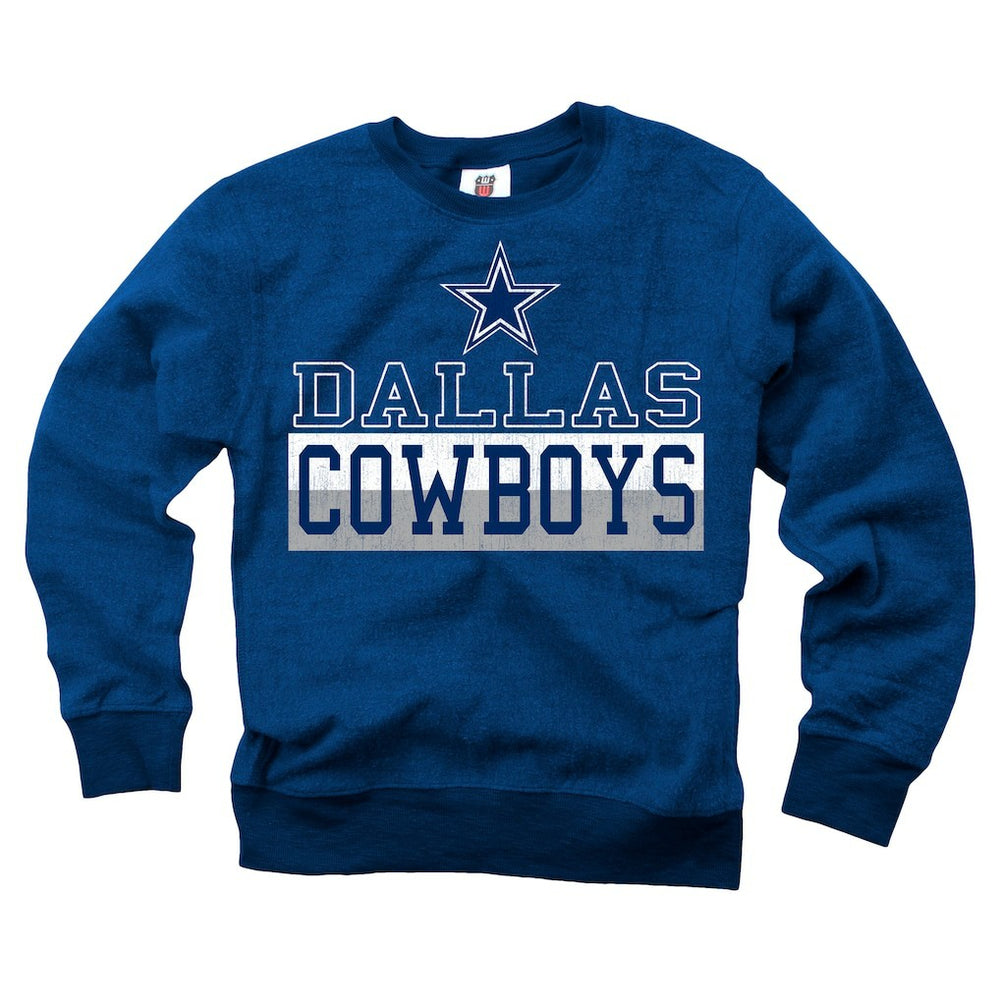 Dallas Cowboys  Wes & Willy Youth Reversible Fleece Pullover Sweatshirt