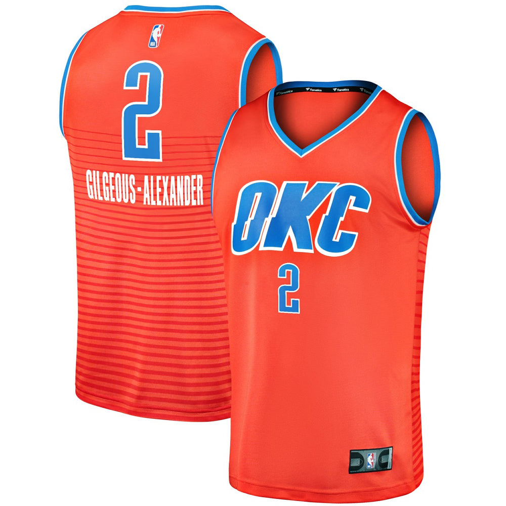 Shai Gilgeous-Alexander Oklahoma City Thunder Fast Break Player Jersey Online