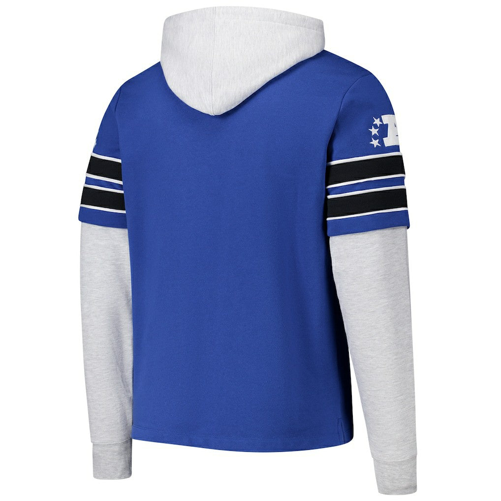Indianapolis Colts 47 brand '47 Throwback Double Header Blitz Cornerback Hoodie