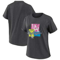 Los Angeles Dodgers WEAR by Erin Andrews Women's Domestic Box Color Boyfriend T-Shirt | MLB Discount