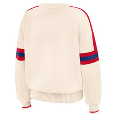 Philadelphia Phillies WEAR by Erin Andrews Women's Stripe Pullover Sweater | MLB New