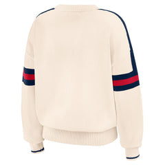 Atlanta Braves WEAR by Erin Andrews Women's Stripe Pullover Sweater | MLB Near me