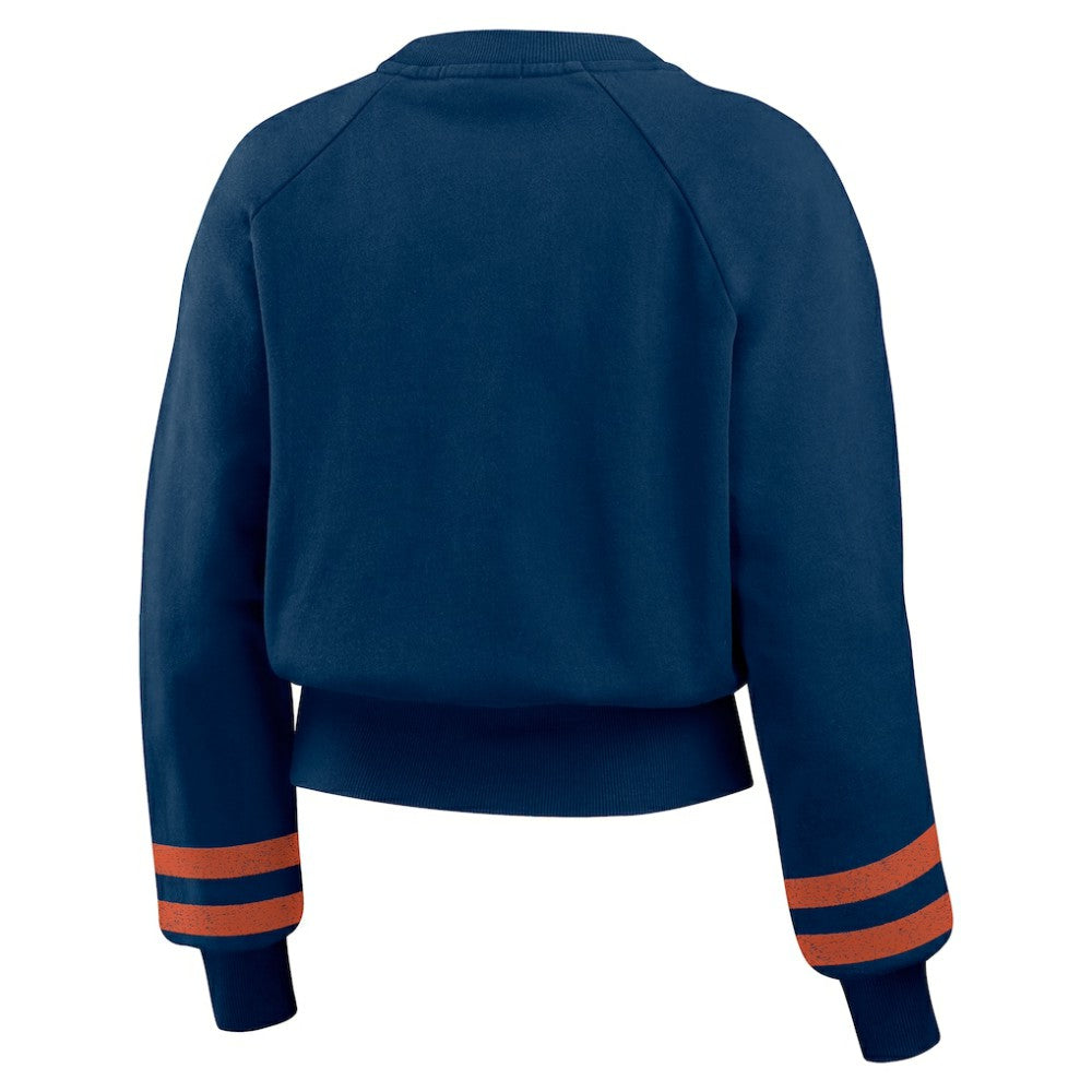 Houston Astros WEAR by Erin Andrews Women's Vintage Washed Cropped Pullover Sweatshirt | MLB Shop