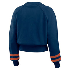 Houston Astros WEAR by Erin Andrews Women's Vintage Washed Cropped Pullover Sweatshirt | MLB Shop
