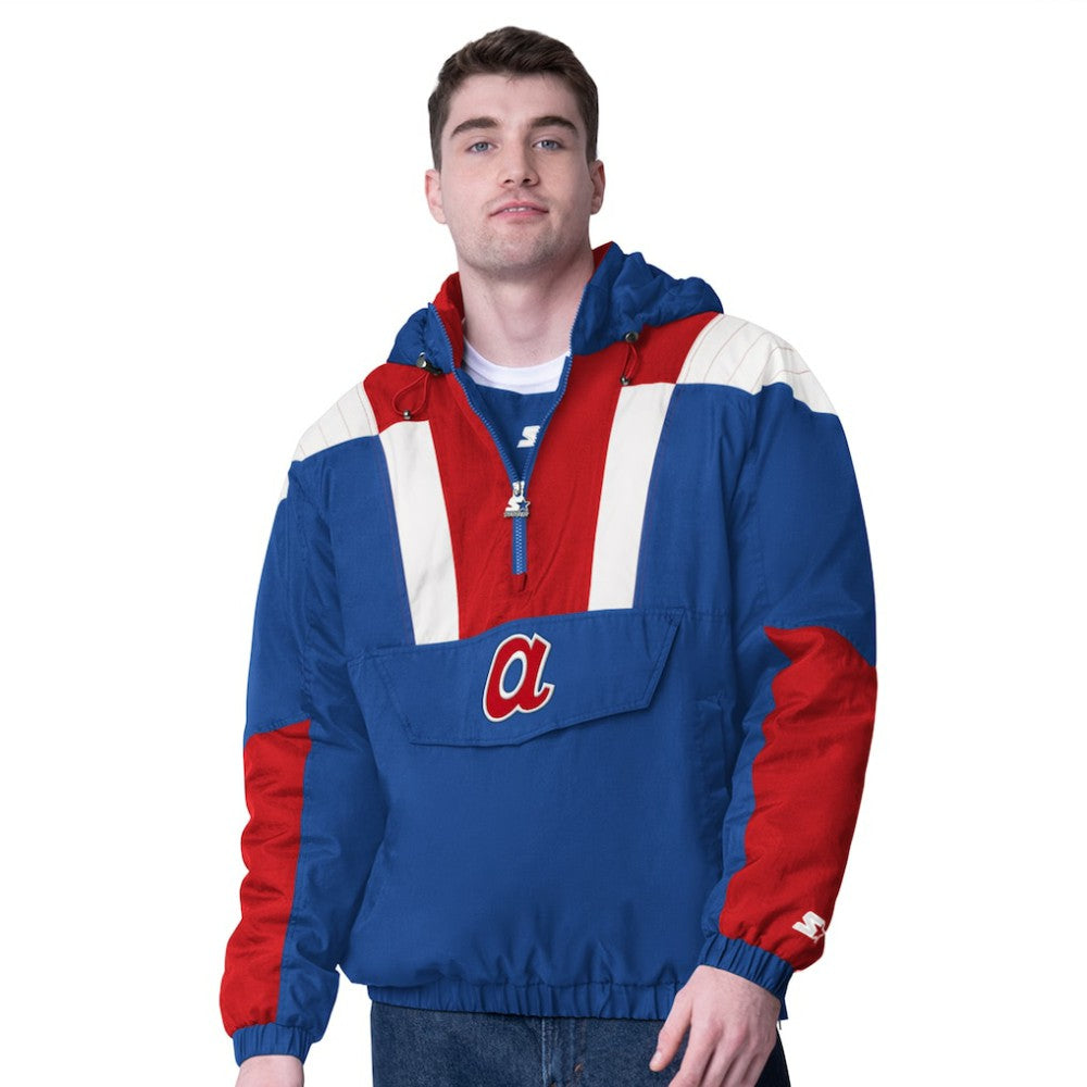 Atlanta Braves Starter Cooperstown Collection Charger Half-Zip Jacket | MLB Shop