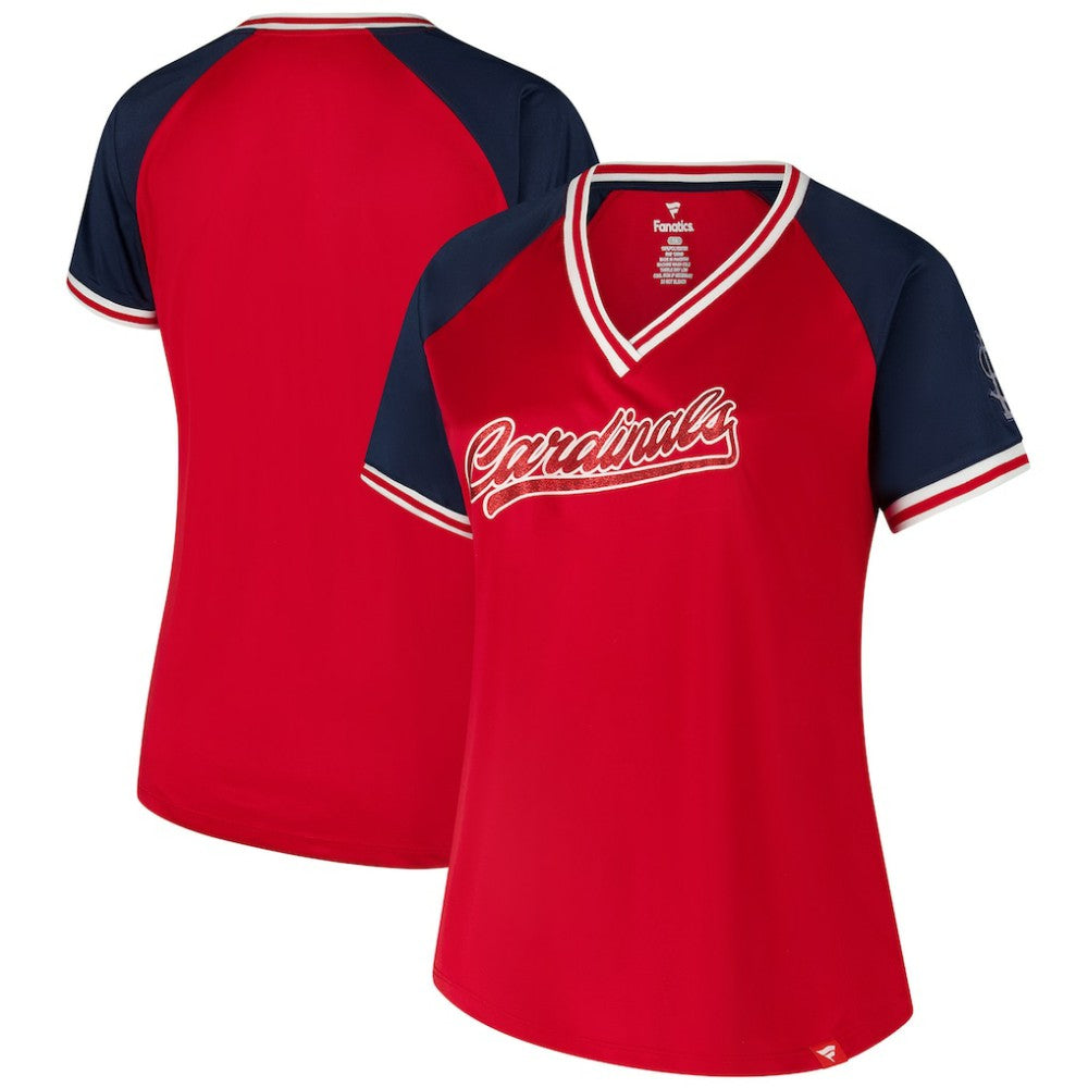 St. Louis Cardinals Profile Women's Plus Size Crossover V-Neck T-Shirt | MLB Shop