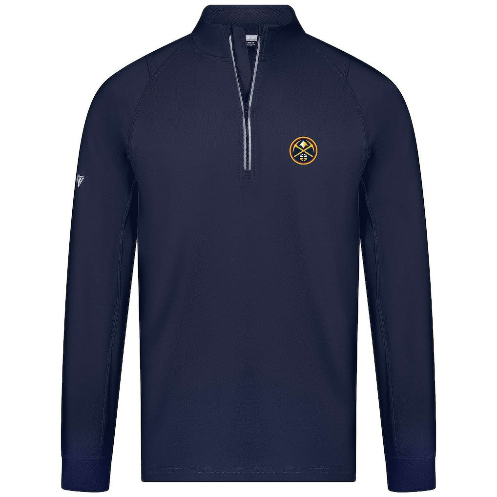 Denver Nuggets Levelwear Theory Insignia Core Quarter-Zip Pullover Top sale Online