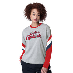 St. Louis Cardinals Starter Women's Triple A Fashion Color Block Long Sleeve Top | MLB Sale