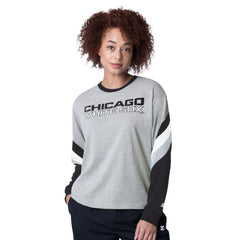 Chicago White Sox Starter Women's Triple A Fashion Color Block Long Sleeve Top | MLB Outlet