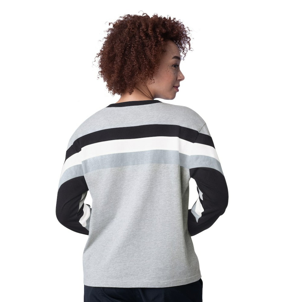 Chicago White Sox Starter Women's Triple A Fashion Color Block Long Sleeve Top | MLB Outlet