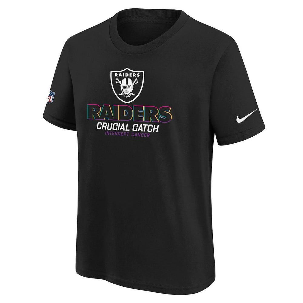 Las Vegas Raiders Nike Youth 2024 NFL Crucial Catch T-Shirt